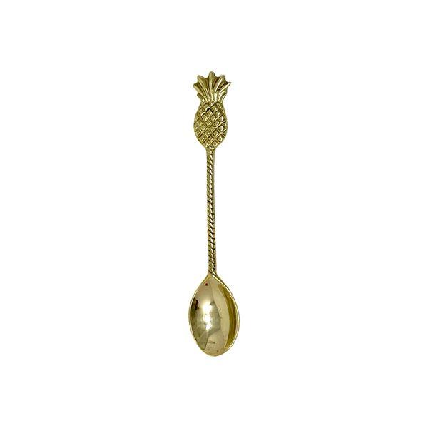 Coia Brass Collection teskje ananas 15 cm messing