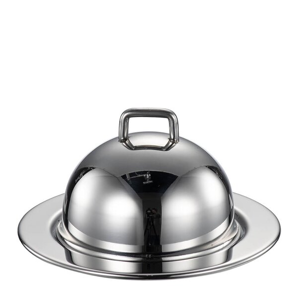 Modern House Lundi mini serveringsklokke blank