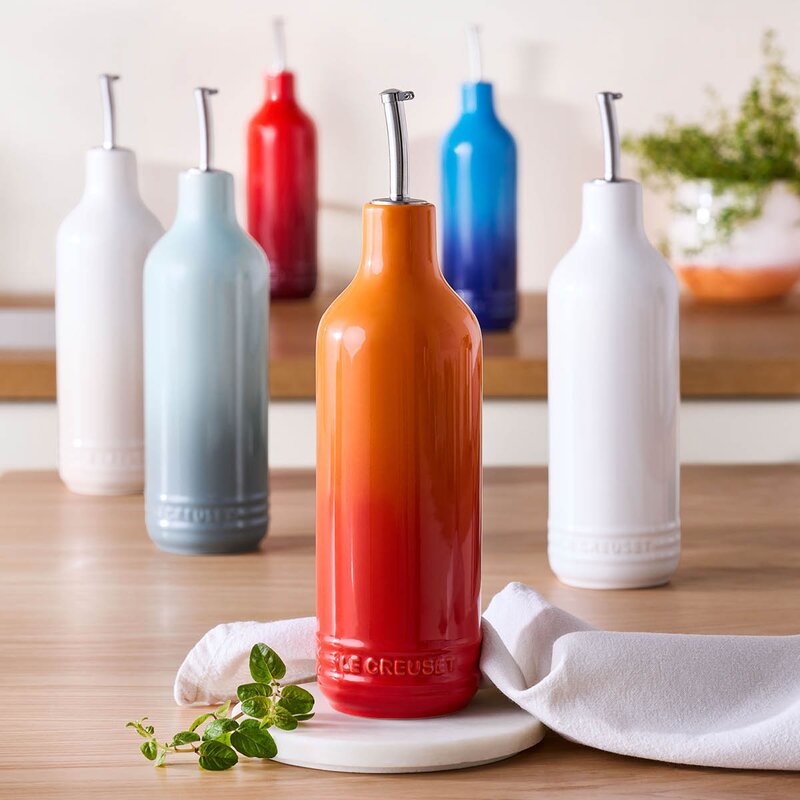 Le Creuset Signature oljeflaske 0,6L azure