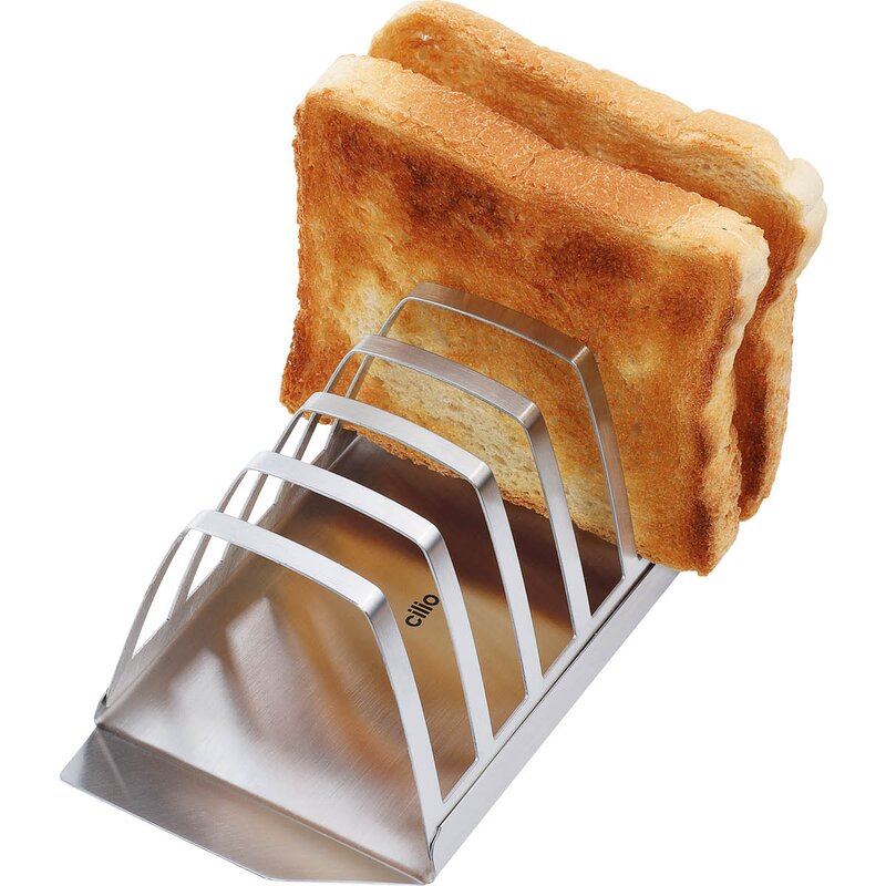 Cilio Toaststativ 6 skiver rustfritt stål
