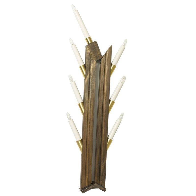 Aneta Lighting Halland adventsstake 59 cm gråbeis