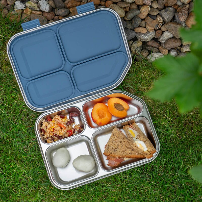 Modern House Smart box lunsjboks 1,2L stål/blå