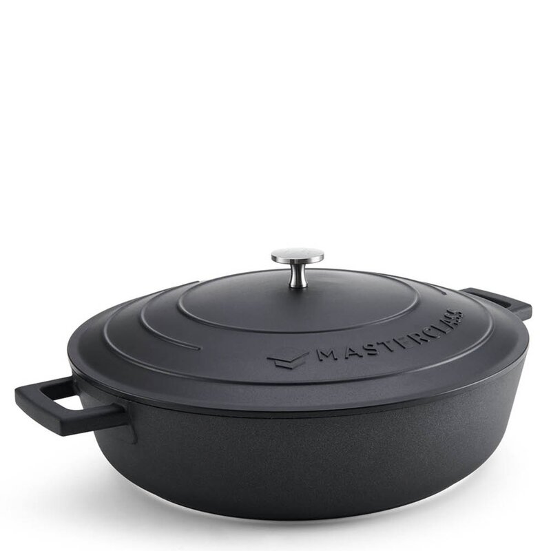 MasterClass Cast Aluminium lav gryte 5L svart