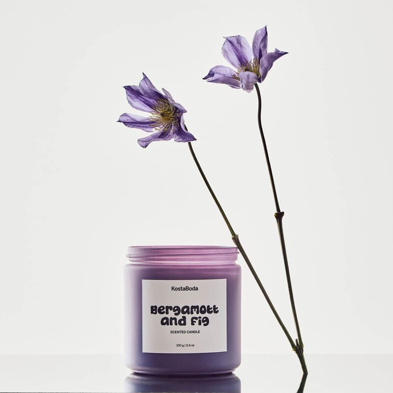 Kosta Boda Mind duftlys 10 cm Bergamott & Fig