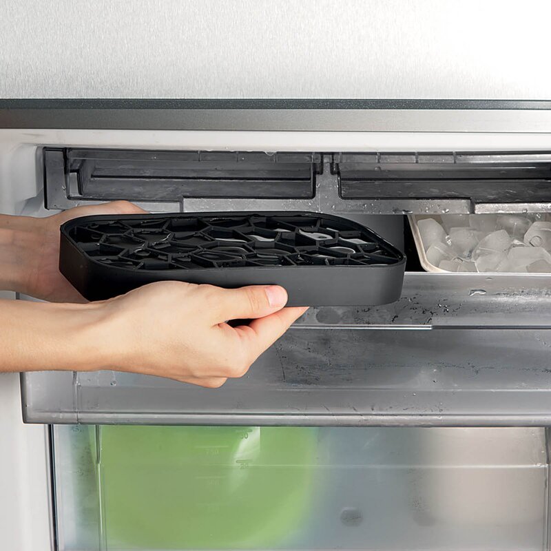 Lékué Ice Box isform og isboks for isbiter svart