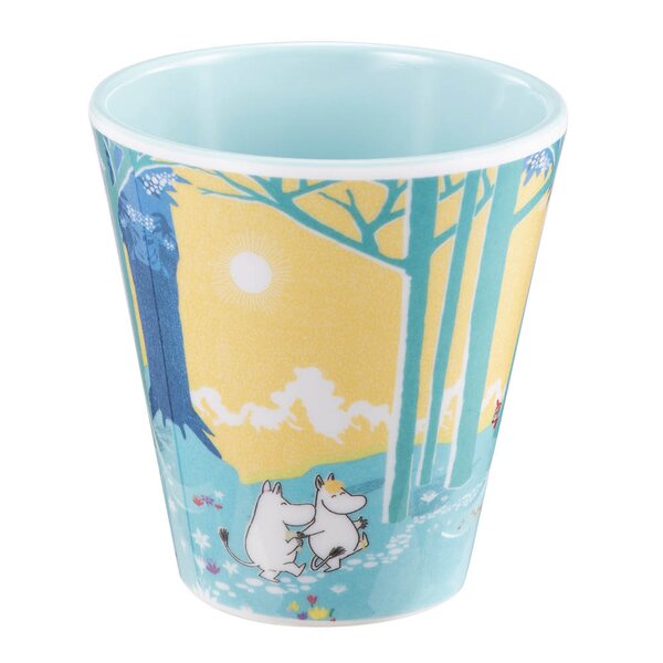 Modern House Mummi drikkebeger 30 cl i skogen gul/blå