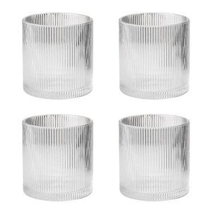 Stelton Pilastro lowballglass 35 cl 4 stk klar
