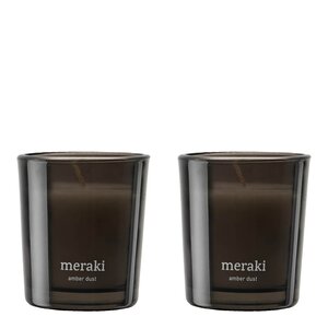 Meraki Amber Dust duftlys 60 g 2 stk
