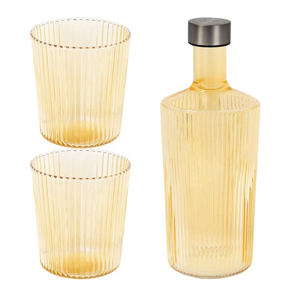 Paveau Ribbed Elegance gaveeske Cable 3 deler gul