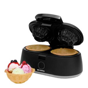 CHAMPION Vaffeljern med dobbel skål VS400 1000W svart