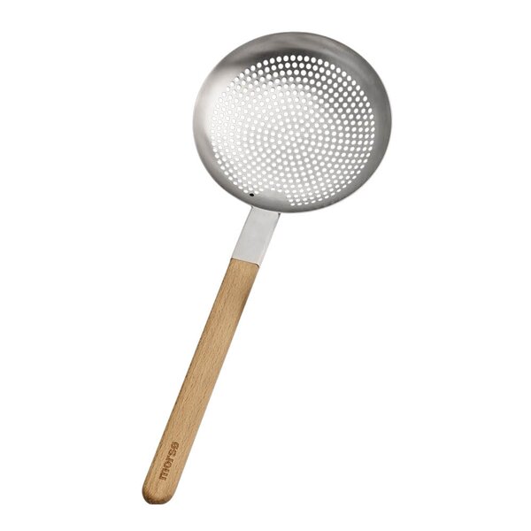 Morsø Vulcano wok redskap Spider hullsleiv 45 cm stål/eik