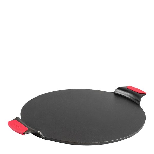 Lodge Cast Iron Classic Bakeware pizzastein med silikongrep 38x38 cm