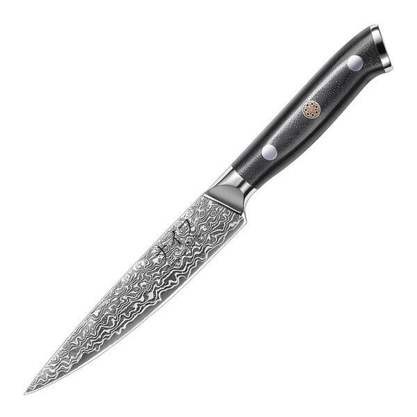 Damaskus by Haws Universalkniv 23,6 cm svart