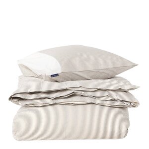 Lexington Sengesett 140x220 cm bomullspercale stripet olive/white