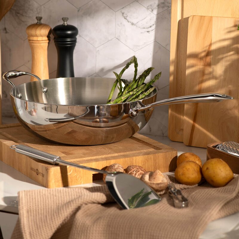 Anders Petter Steel Essentials stekespade 33,5 cm børstet stål