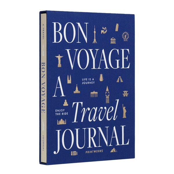 Printworks Bon Voyage reisejournal blå
