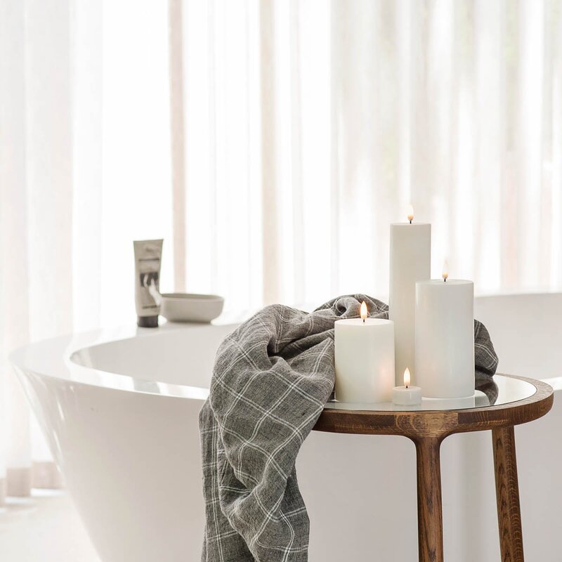 Uyuni Lighting LED kubbelys 10x8 cm nordic white