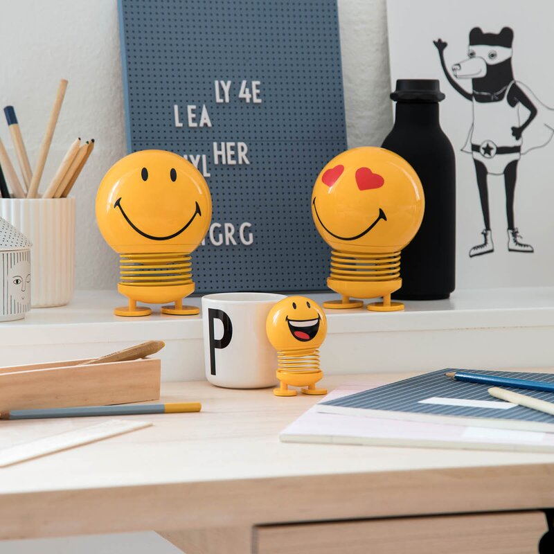 Hoptimist Smiley liten gul