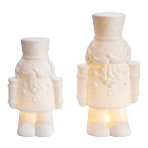 Markslöjd Finn figur soldat 22 cm 2 stk hvit