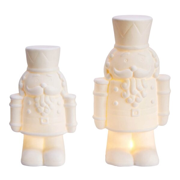 Markslöjd Finn figur soldat 22 cm 2 stk hvit