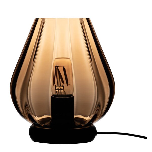 Magnor Rocks bordlampe 24,4 cm caramel