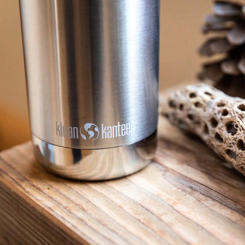 Klean Kanteen TKWide termokopp 47 cl med kafélokk børstet stål
