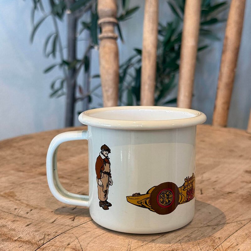 Flåklypa Flåklypa emaljekopp 25 cl Reodor Felgen beige