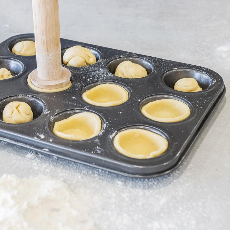 MasterClass Muffinsform for 12 små muffins 25x20 cm grå