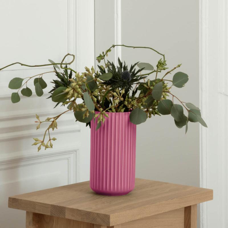 Lyngby Porcelæn Lyngby vase 20,5 cm lilla porselen