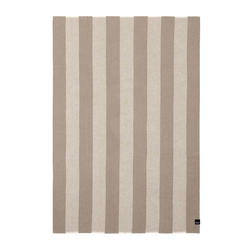 Høie Ringstind ullpledd 120x180 cm beige