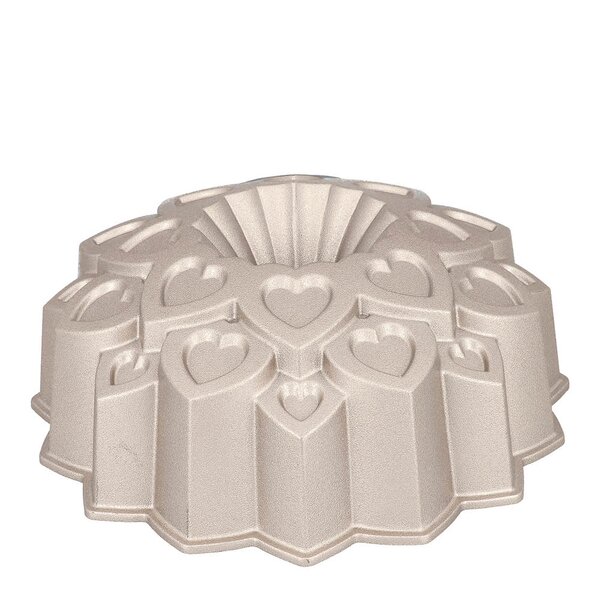 Birkmann Contoura bakeform hjerte 27 cm sølv