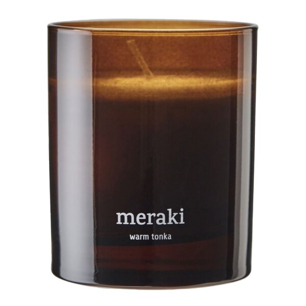 Meraki – Duftlys warm tonka 9,5×8 cm brun