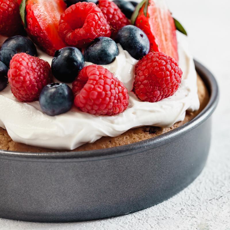 MasterClass Bakeform høy rund 25 cm grå