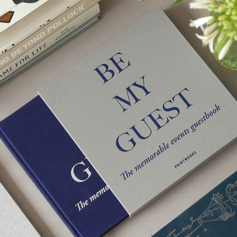 Printworks Gjestebok grå/navy