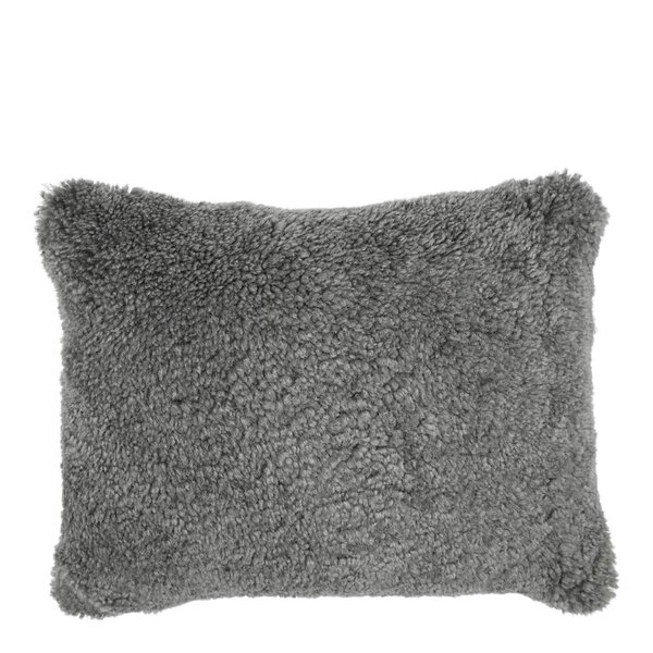 Natures collection A/S Pute new zealand saueskinn kort ull 35x45 cm Grey