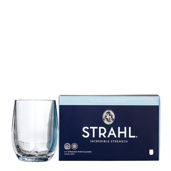 Strahl Osteria vannglass 24,7 cl 4 stk polykarbonat