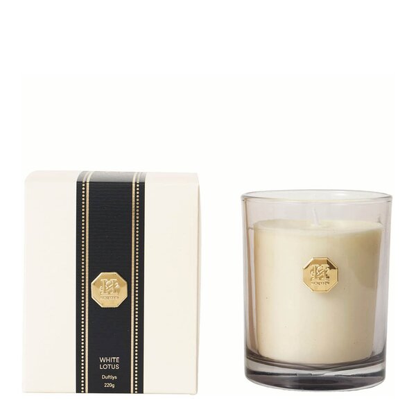 Holmen Treviso duftlys White Lotus 8,5x10,5 cm hvit