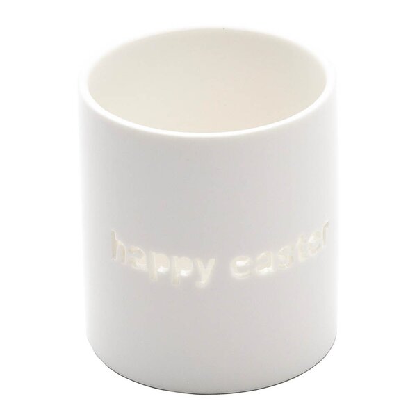Sögne Home T-lysholder Happy Easter small hvit