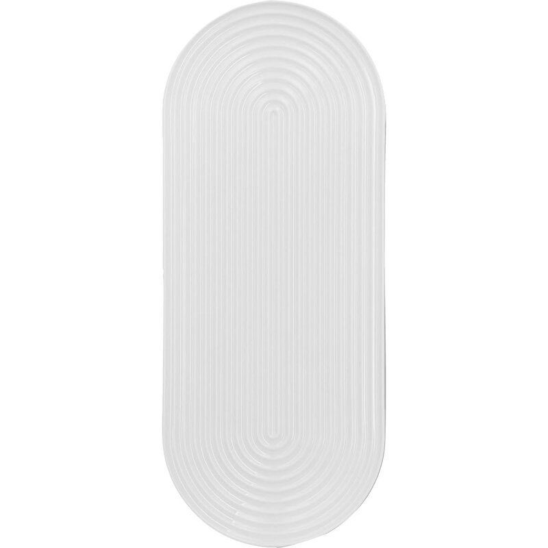 Lyngby Porcelæn Lyngby Tura oval serveringsfat 48x20 cm hvit