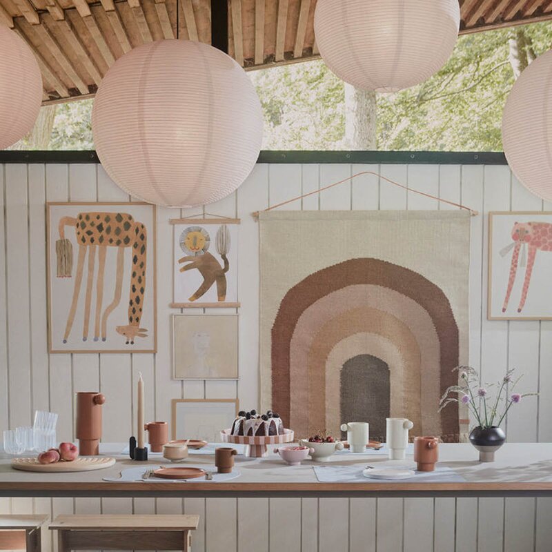 OYOY Toppu brett 27x27 cm Caramel Rose