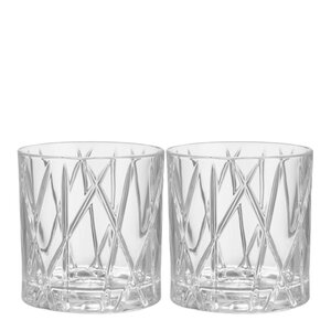 Orrefors City double old fashioned-glass 34 cl 2 stk