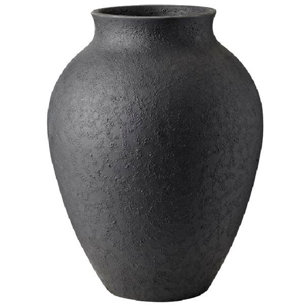Knabstrup Keramik Vase 35 cm svart