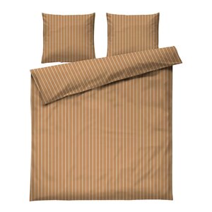 Juna Soft sengesett 220x220 cm karamell/offwhite