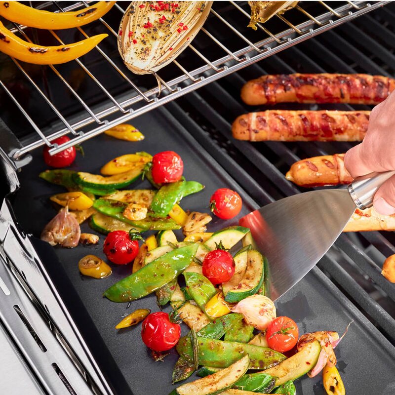 Rösle Grillplate i støpejern 45x24 cm svart