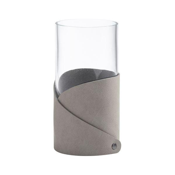 LIND dna Fold Nupo vase S 7,5x15 cm lys grå