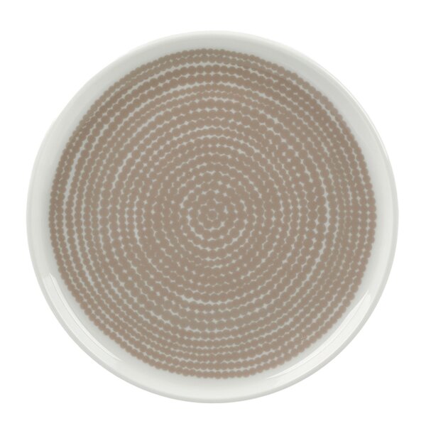 Marimekko – Siirtolapuutarha asjett 13,5 cm hvit/beige