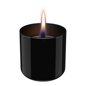 Tenderflame Lilly bordlykt 8 cm svart