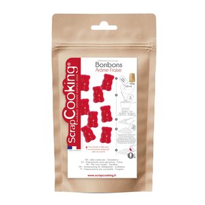 ScrapCooking Vingummi miks 100 g jordbærsmak rød/brun