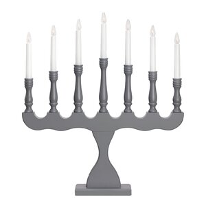 Markslöjd Svaneholm adventsstake 7-armet grå