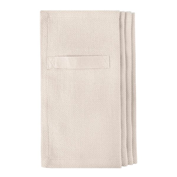 The Organic Company Serviett i bomull 20x20 cm 4 stk stone